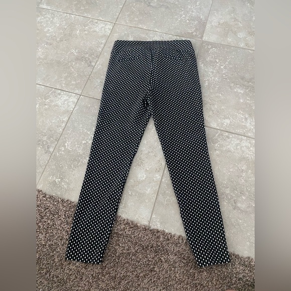 Stretchy Women’s Work Pants - Black and White - L - Picture 3 of 4